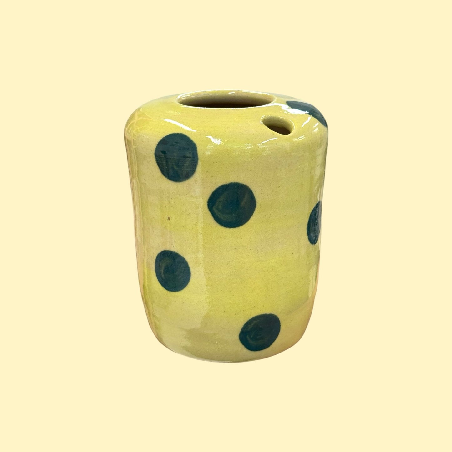 Travel tumbler / kubek na wynos - zielone kropki