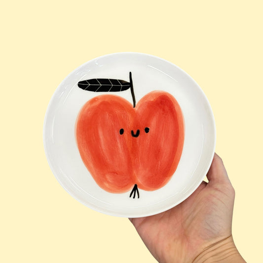 Talerzyk z czerwonym jabłkiem 17 cm